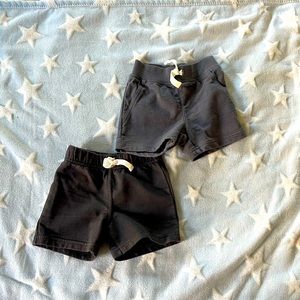 2 Carter’s Baby Boy Shorts | Black & Gray